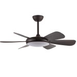 Ventilador Oriel DC Marron 107Ø 72w 6 Aspas Mando, Memoria y Temporizador 159291602