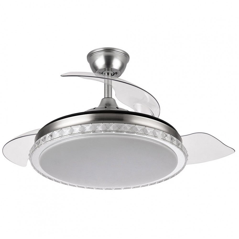 Ventilador Biliku DC Plegable Niquel 108Ø 72w Mando, Memoria y Temporizador 165191403