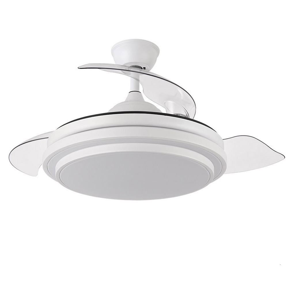 Ventilador Ibe DC Blanco Plegable 108Ø 72w 3 Aspas Mando Memoria y Temporizador 165291401