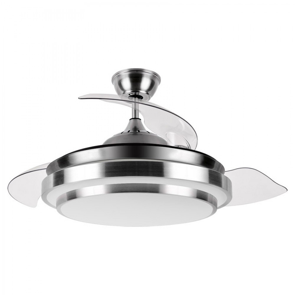 Ventilador Ibe Dc Plegable Niquel 108Ø 72w Mando, Memoria y Temporizador 165291403