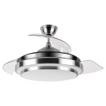 Ventilador Ibe Dc Plegable Niquel 108Ø 72w Mando, Memoria y Temporizador 165291403