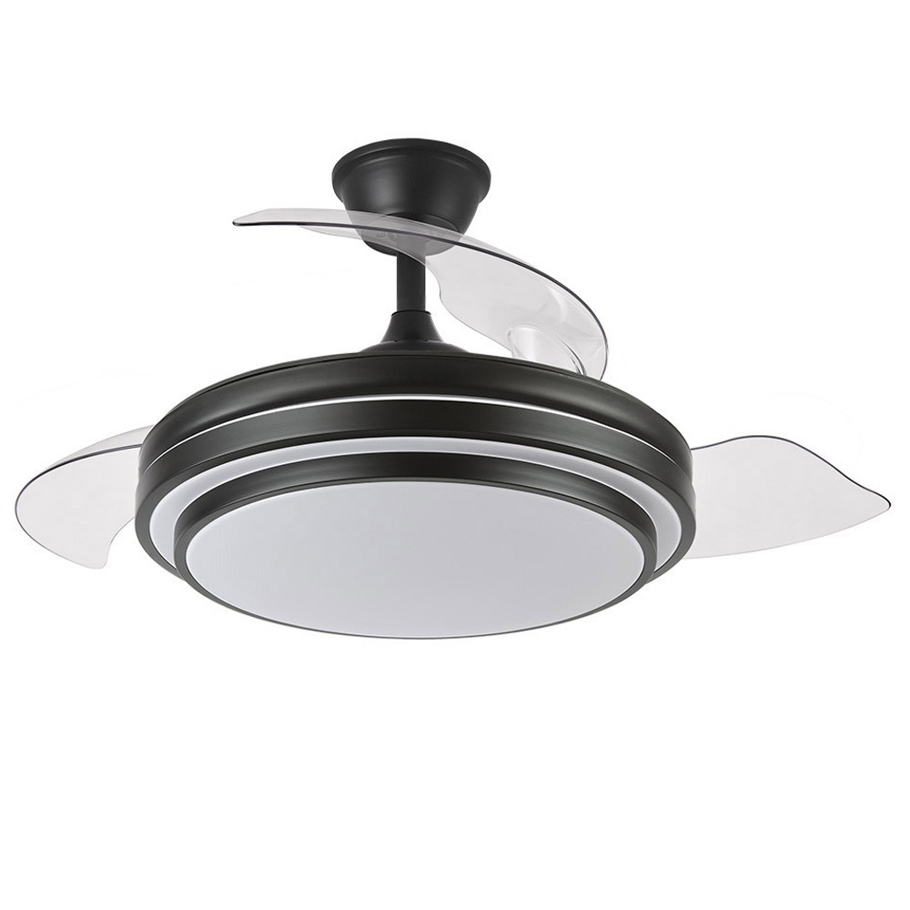 Ventilador Ibe DC Negro Plegable 108Ø 72w 3 Aspas Mando Memoria y Temporizador 165291409