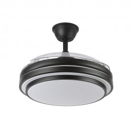 Ventilador Ibe DC Negro Plegable 108Ø 72w 3 Aspas Mando Memoria y Temporizador 165291409