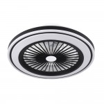 Ventilador Pruga Negro 48Ø 80w Mando, Memoria, Dimable y Temporizador 166091509