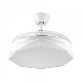 Ventilador Nashi DC Plegable Blanco 107Ø 72w Mando, Memoria y Temporizador 166391401