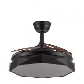 Ventilador Nashi DC Plegable Negro 107Ø 72w Mando, Memoria y Temporizador 166391409