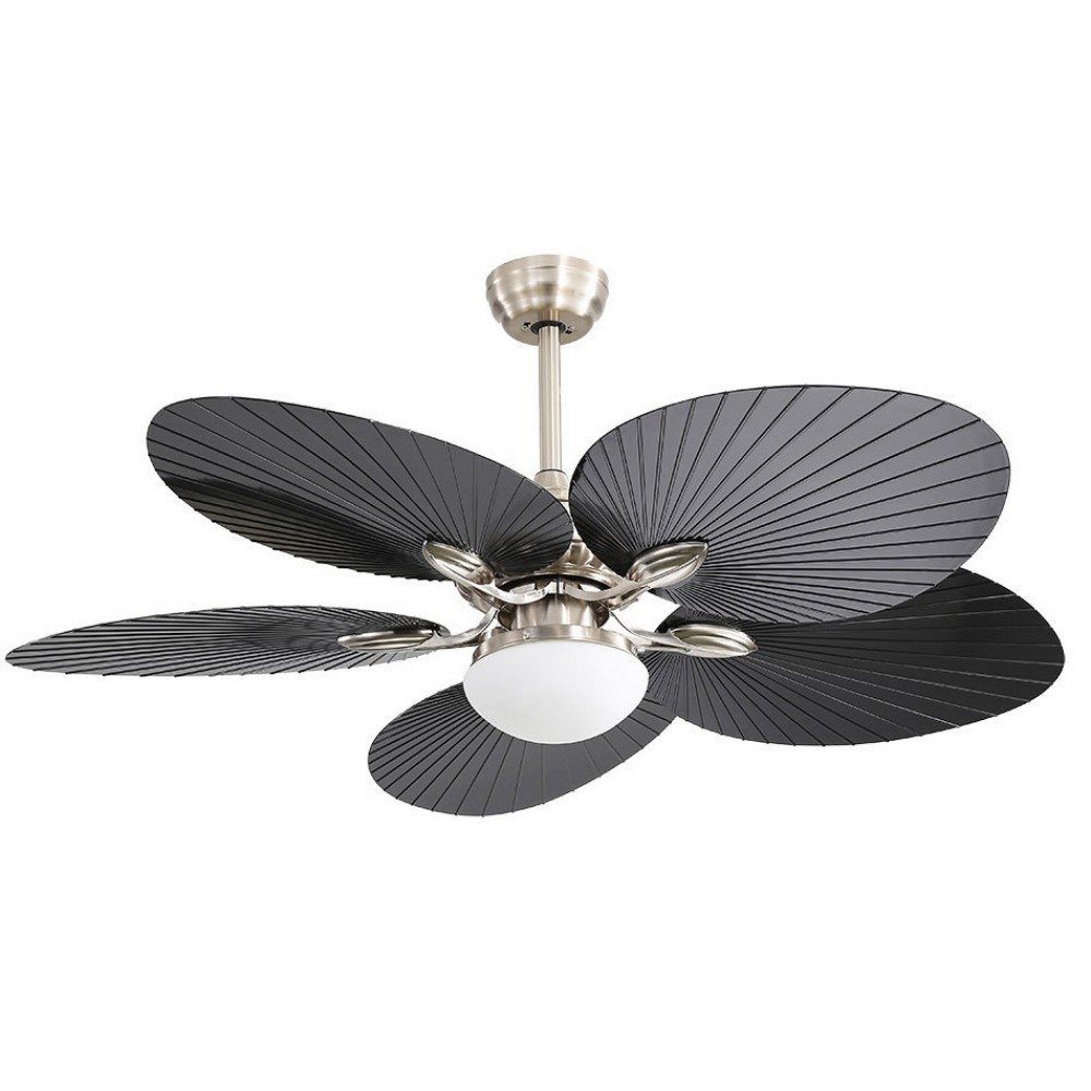 Ventilador Chaw DC Niquel-negro 132Ø 24w 5 Aspas Mando Memoria y temporizador 173291534