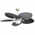 Ventilador Chaw DC Niquel-negro 132Ø 24w 5 Aspas Mando Memoria y temporizador 173291534