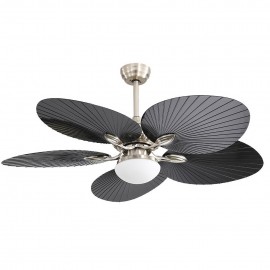 Ventilador Chaw DC Niquel-negro 132Ø 24w 5 Aspas Mando Memoria y temporizador 173291534
