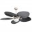 Ventilador Chaw DC Niquel-negro 132Ø 24w 5 Aspas Mando Memoria y temporizador 173291534