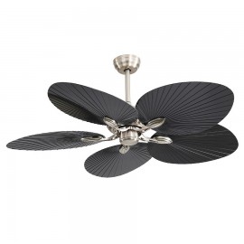 Ventilador Chaw DC Niquel-negro 132Ø 24w 5 Aspas Mando Memoria y temporizador 173291534