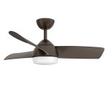 Ventilador Haur DC Marron 107Ø 24w 3 Aspas Mando Memoria y temporizador 173391302