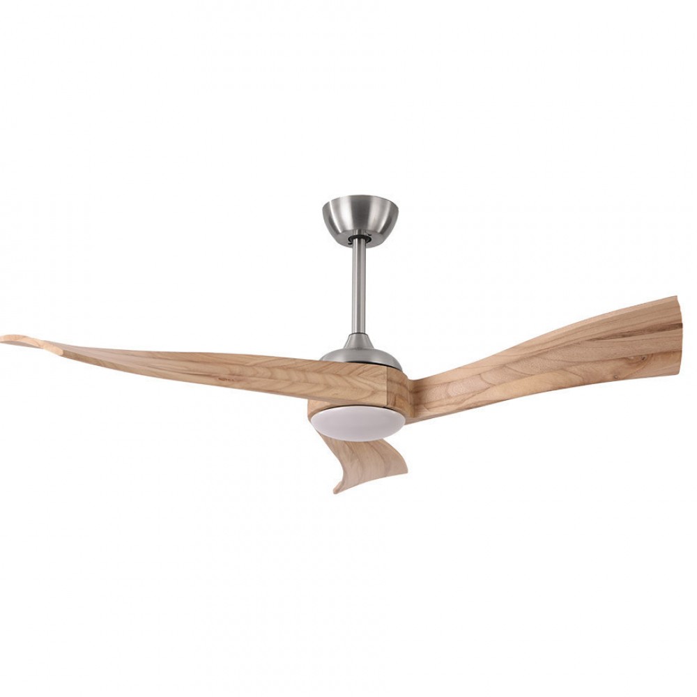 Ventilador Janubi DC Niquel-haya 132Ø 18w 3 Aspas Mando Memoria y temporizador 173491342