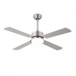 Ventilador Hupe DC Niquel 107Ø 18w 4 Aspas Mando Memoria y temporizador 173591403