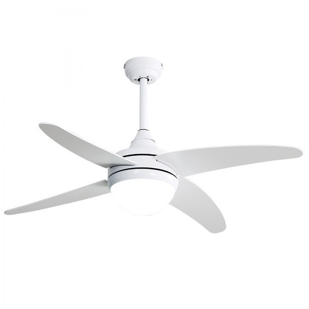 Ventilador Klod DC Blanco 117Ø 2xE27 4 Aspas Mando y Temporizador 173692401