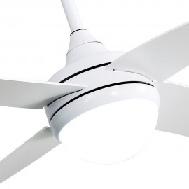 Ventilador Klod DC Blanco 117Ø 2xE27 4 Aspas Mando y Temporizador 173692401