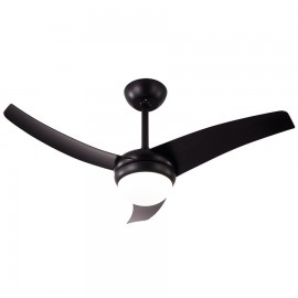 Ventilador Kusi DC Negro 107Ø 2xe27 Mando y Temporizador 173892309