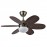 Ventilador Alves DC Cuero 85Ø 2xE27 6 Aspas Cerezo-nogal Mando y Temporizador 175791636