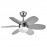 Ventilador Alves DC Niquel 85Ø 2xE27 6 Aspas Haya-Plata Mando y Temporizador 175791642