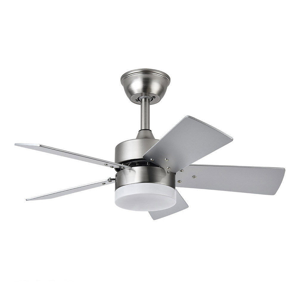 Ventilador Marta DC Niquel 76Ø 36W 5 Aspas Haya-plata Mando Memoria y Temporizador 175891533