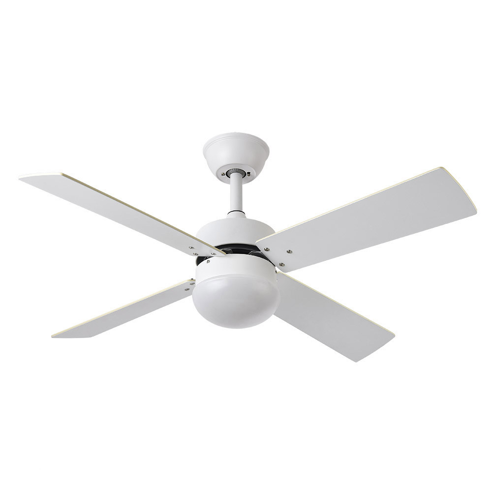 Ventilador Sofia DC Blanco 107Ø 2xE27 4Aspas Blanca-haya Mando y Temporizador 175992401