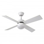 Ventilador Sofia DC Blanco 107Ø 2xE27 4Aspas Blanca-haya Mando y Temporizador 175992401