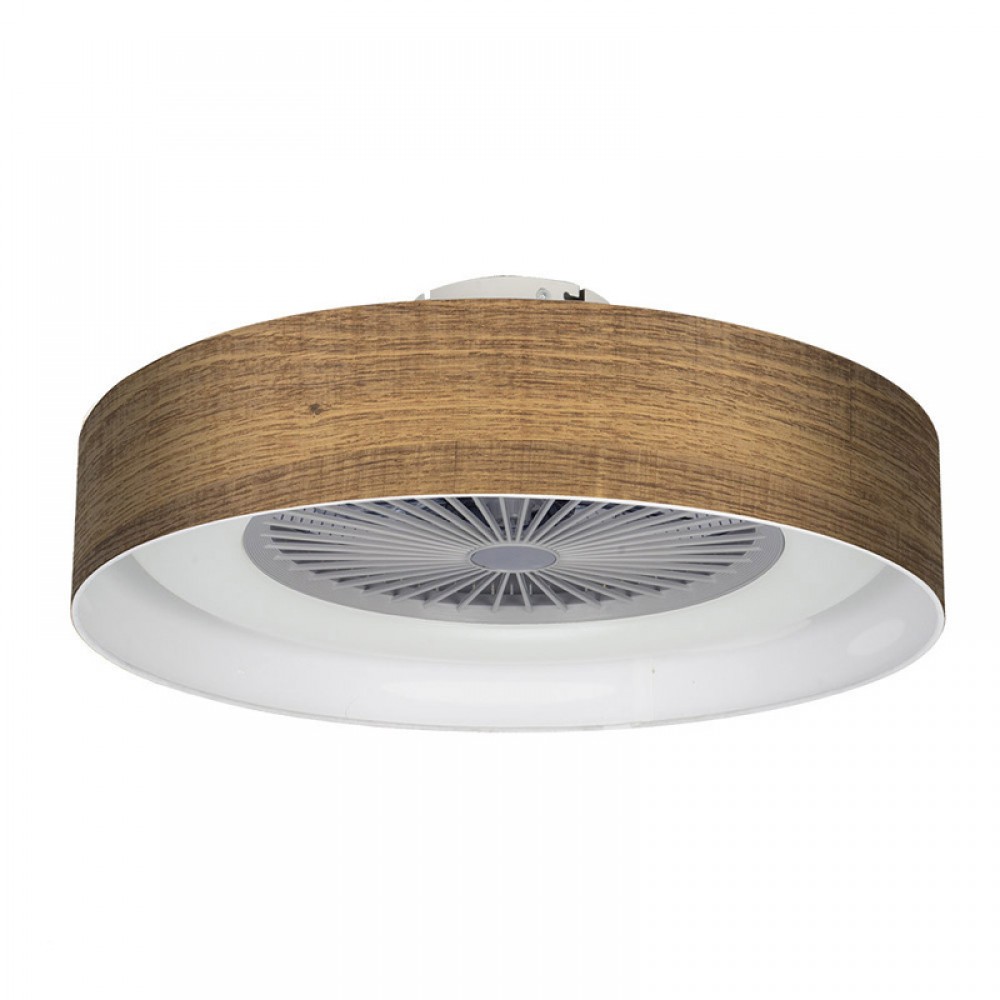 Ventilador Jerte Madera Oscura 60Ø 72w 5Aspas Mando ,Memoria, Dimable y Temporizador 176891584