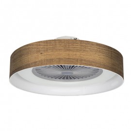 Ventilador Jerte Madera Oscura 60Ø 72w 5Aspas Mando ,Memoria, Dimable y Temporizador 176891584