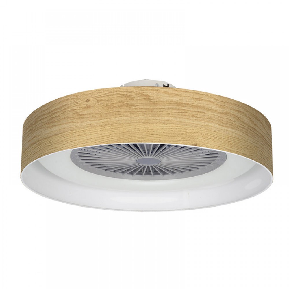 Ventilador Jerte Madera Clara 60Ø 72w 5Aspas Mando ,Memoria, Dimable y Temporizador 176891585