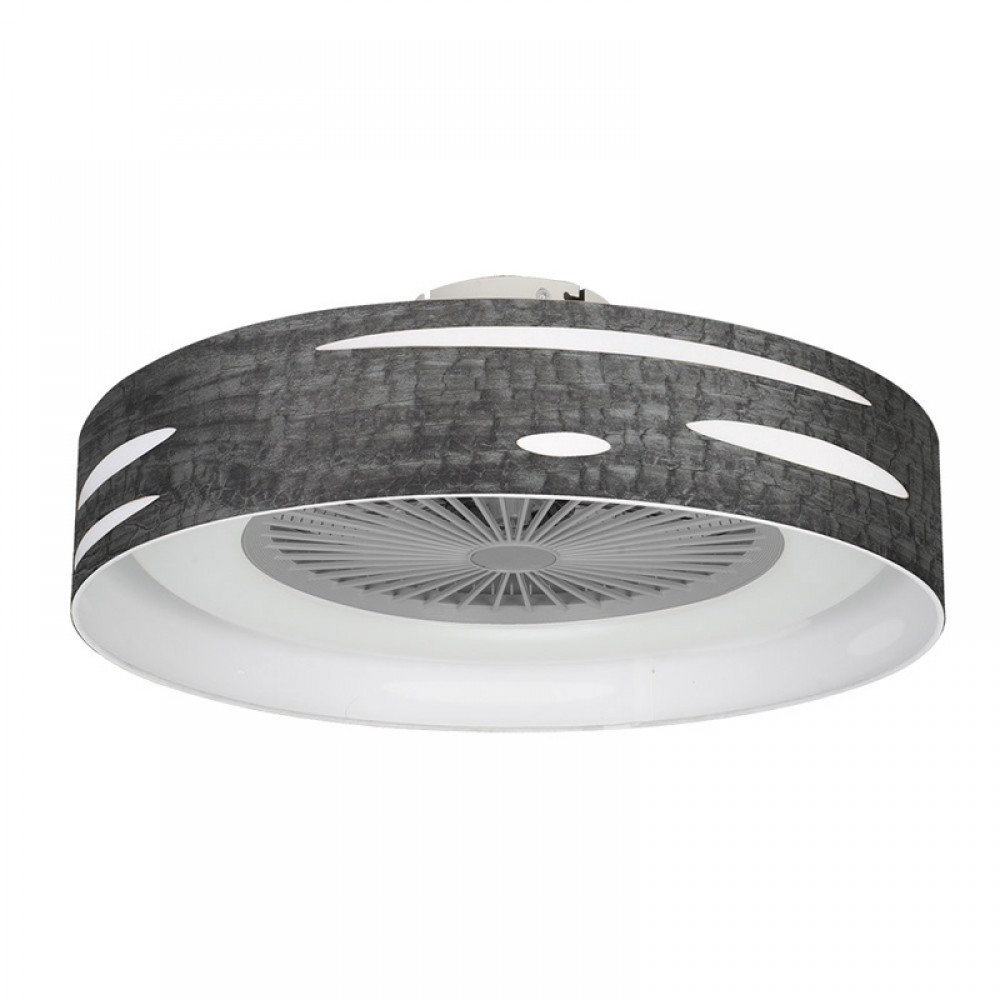 Ventilador Odra Madera Negra 60Ø 72w 5Aspas Mando ,Memoria, Dimable y Temporizador 177191509