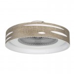 Ventilador Odra Madera Gris 60Ø 72w 5Aspas Mando ,Memoria, Dimable y Temporizador 177191583