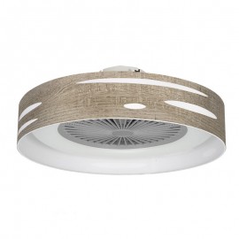 Ventilador Odra Madera Gris 60Ø 72w 5Aspas Mando ,Memoria, Dimable y Temporizador 177191583