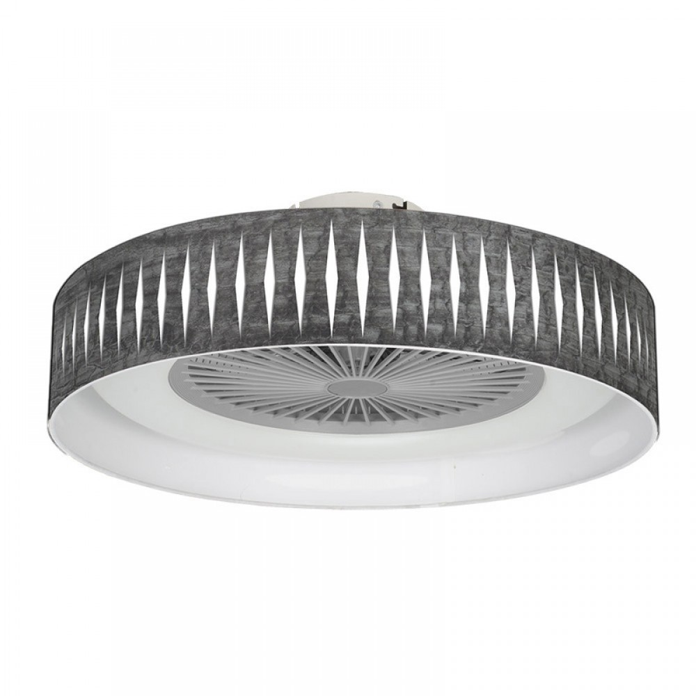 Ventilador Piron Madera Negra-blanco 60Ø 72w Mando ,Memoria, Dimable y Temporizador 177291509