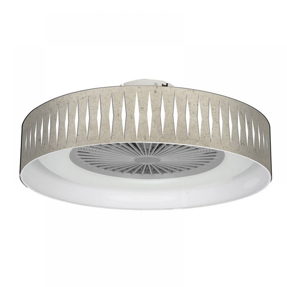 Ventilador Piron Cemento Gris-blanco 60Ø 72w Mando ,Memoria, Dimable y Temporizador 177291528