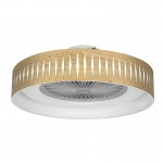 Ventilador Piron Madera Clara-Blanco 60Ø 72w Mando ,Memoria, Dimable y Temporizador 177291585