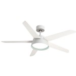 Ventilador Lebeche DC Blanco 132Ø 25w Mando ,Memoria, Dimable y Temporizador 180791501