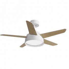 Ventilador Lebeche DC Blanco 132Ø 25w Mando ,Memoria, Dimable y Temporizador 180791501