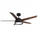 Ventilador Lebeche DC Marron 132Ø 25w Mando ,Memoria, Dimable y Temporizador 180791536