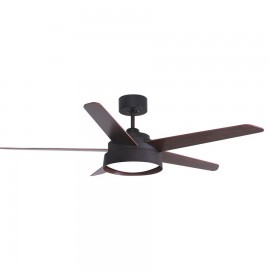 Ventilador Lebeche DC Marron 132Ø 25w Mando ,Memoria, Dimable y Temporizador 180791536