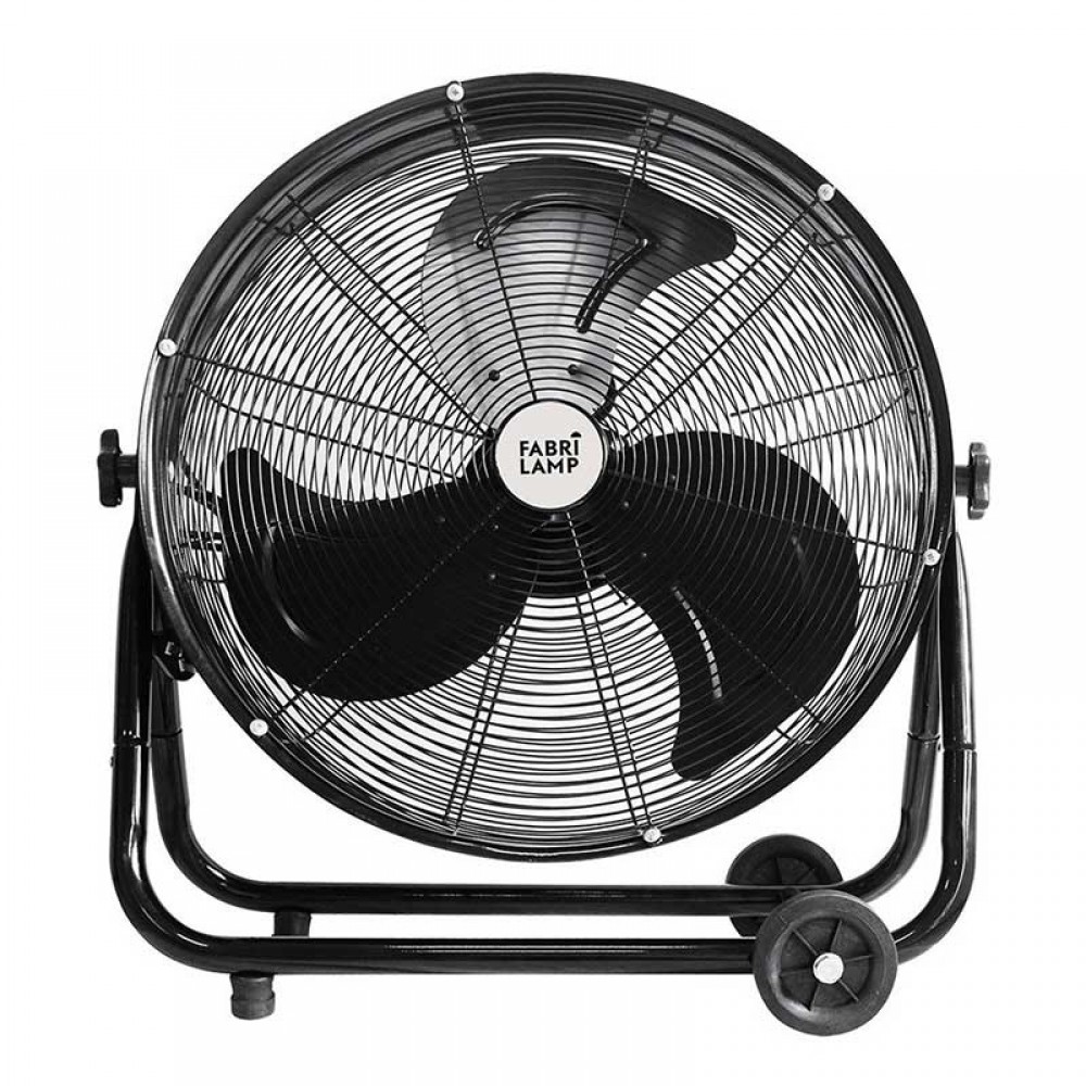 Ventilador Industrial Poniente Negro 64Ø 180w Con ruedas y Orientable 181371009