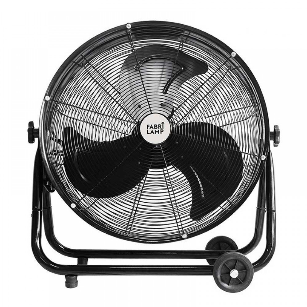 Ventilador Poniente Industrial Negro 86Ø 240W Orientable Ruedas 181371109