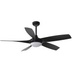 Ventilador Galleo DC Negro 137Ø 24w 5 Aspas Mando Memoria y temporizador 181591509