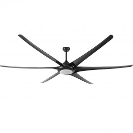 Ventilador Moncayo DC Negro 254Ø 30w 6Aspas Mando Memoria y temporizador 181691609