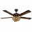 Ventilador Cesta DC Negro 132Ø 3xE27w Mando y temporizador 181993536