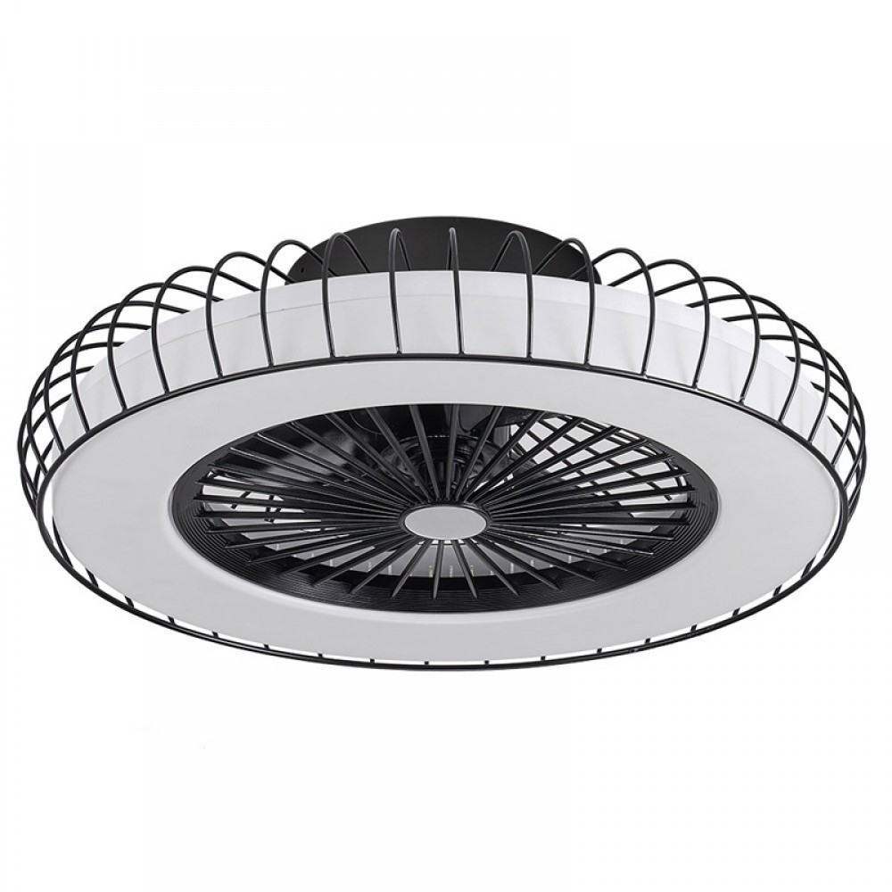 Ventilador Albonez DC Negro 53Ø 72w Mando Memoria Dimable y Temporizador 182691509