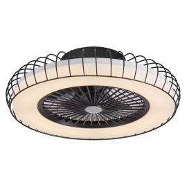 Ventilador Albonez DC Negro 53Ø 72w Mando Memoria Dimable y Temporizador 182691509