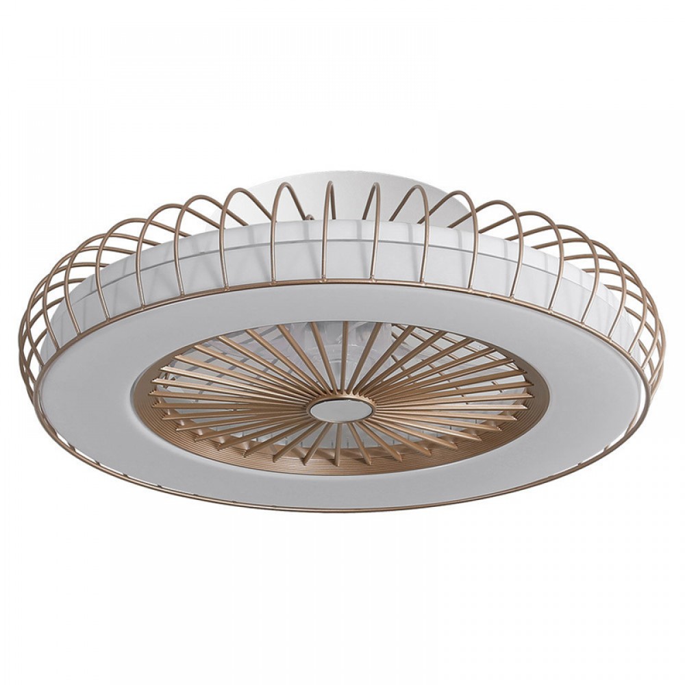 Ventilador Albonez DC Dorado 53Ø 72w Mando Memoria Dimable y Temporizador 182691529