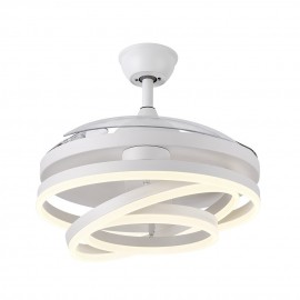 Ventilador Kai DC Blanco Plegable 107Ø 72w 3 Aspas Mando Memoria y Temporizador 183193401