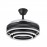 Ventilador Kai DC Negro Plegable 107Ø 72w 3 Aspas Mando Memoria y Temporizador 183193409