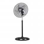 Ventilador Reforzado De pie Negro-Blanco-gris 50Ø 75w Giro 360 Regulable, Mando y Temporizador 183641009